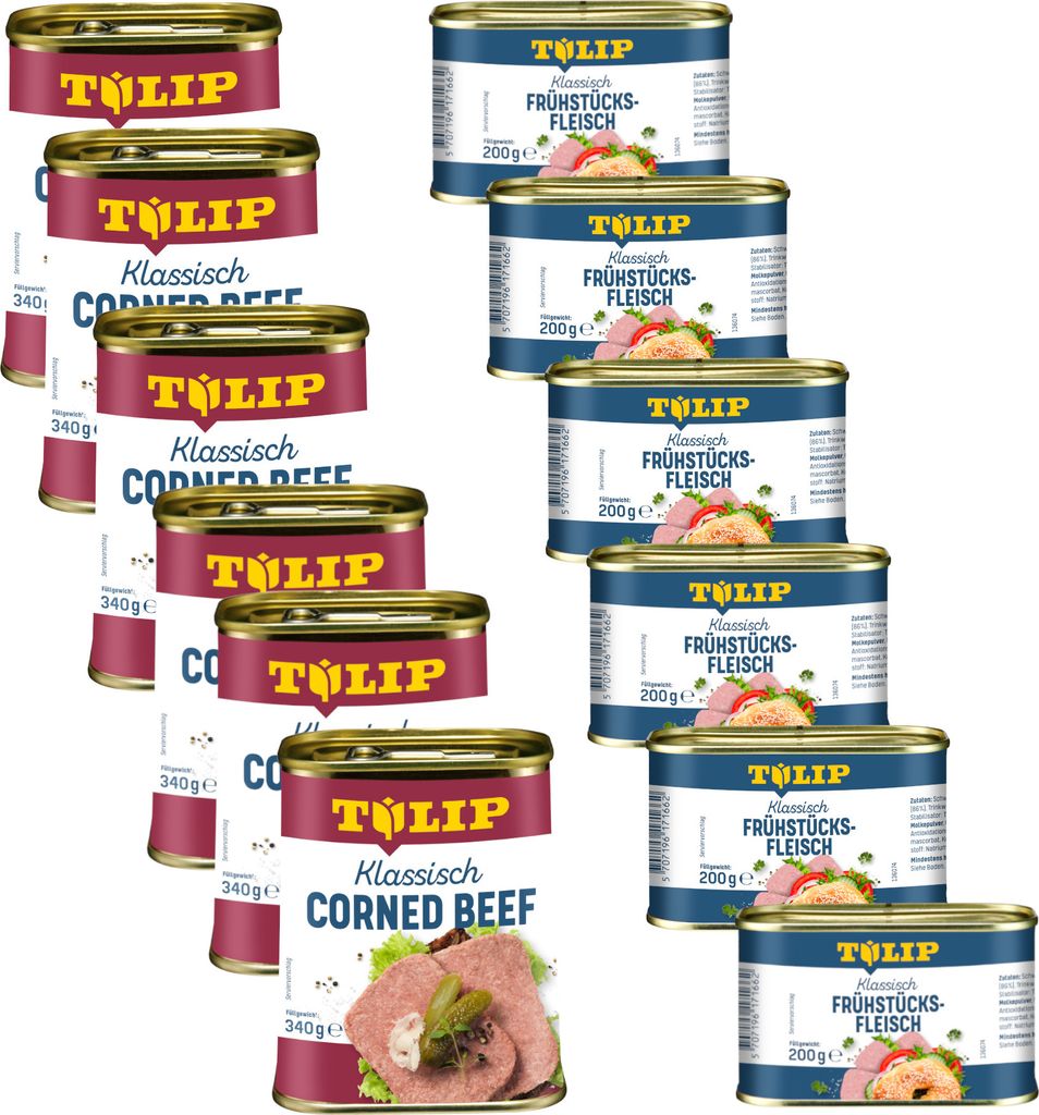 TULIP Bundle Frühstücksfleisch 6x 200g Schwein 6x 340g Produktbild 