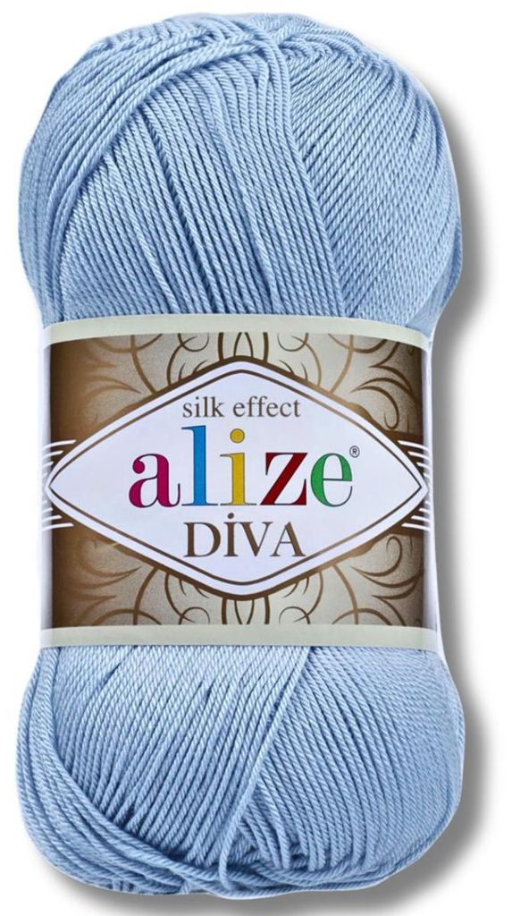 Alize 1x 100g Diva Wolle, Uni, Häkeln, Stricken (350)