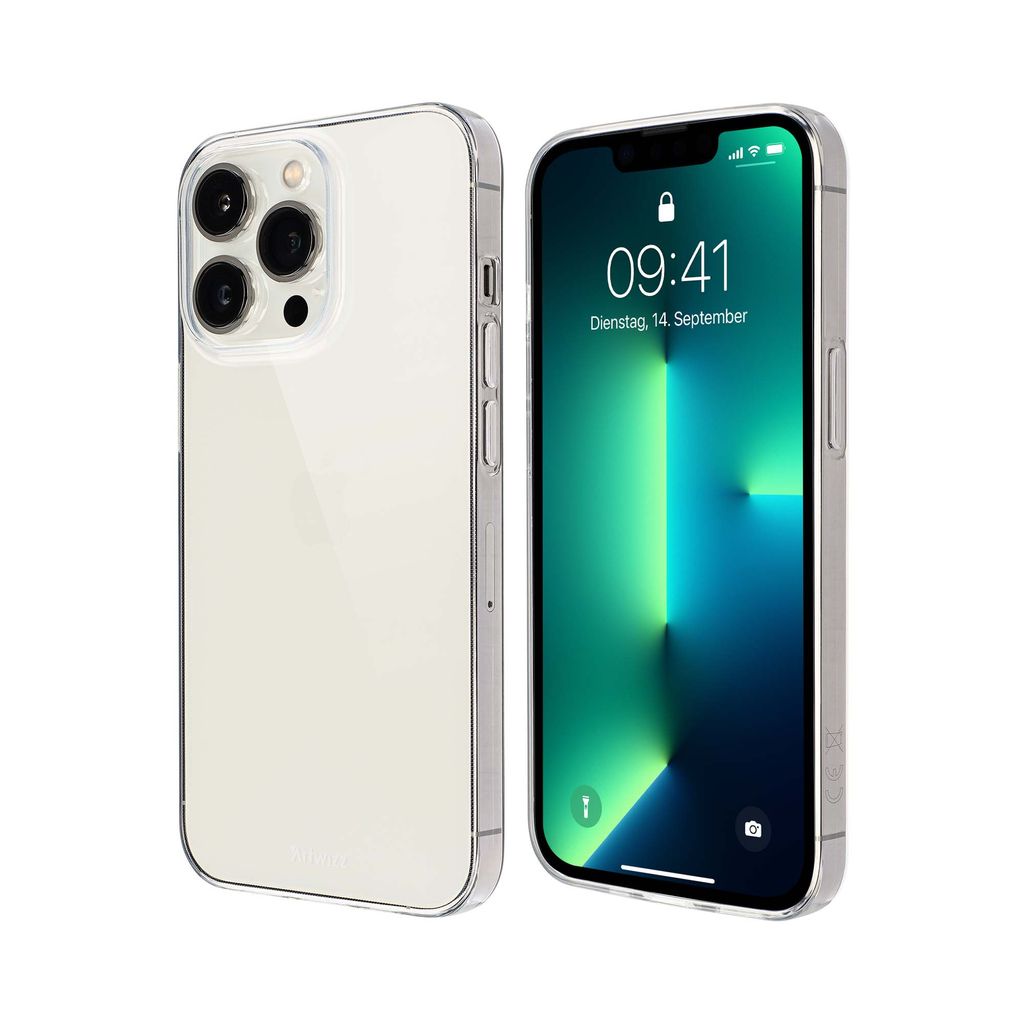 ARTWIZZ NoCase für iPhone 13 Pro - Ultra dünne, elastische Schutzhülle aus TPU, Transparent