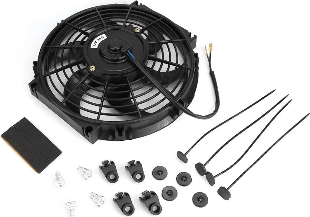 Ventilateur Électrique 12V pour Radiateur de Voiture 10in Montage Facile
