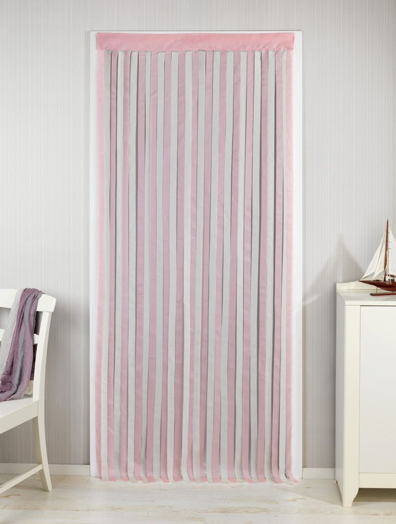 Türvorhang rosa-beige