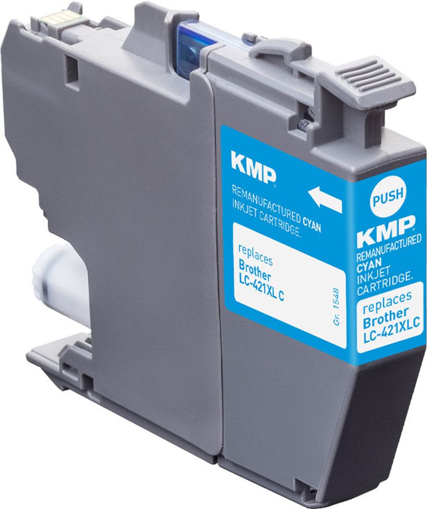 KMP Patrone Brother MFC-J1010DW LC421XLC cyan 500S. 7ml Produktbild 