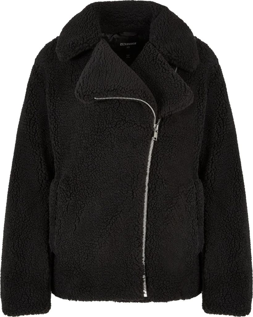 Urban Classics - Bikerjacke für Damen TN338 (4XL) (Schwarz)
