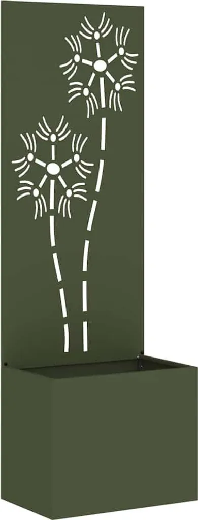 vidaXL Paravista Giardino Floreale Verde Oliva 50x140 - Emozioni Outdoor