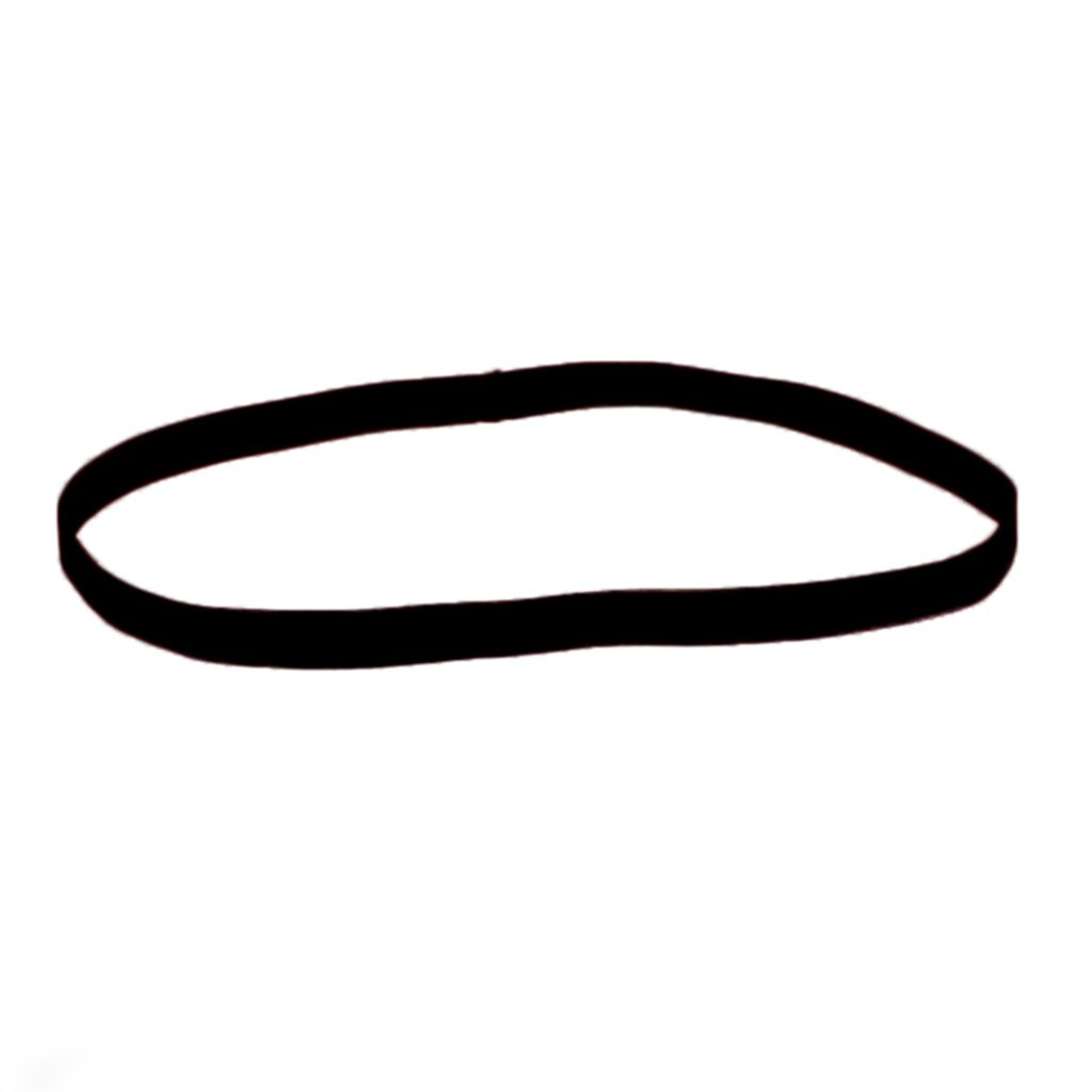 Damen Herren Candy Farbe Sport Running Anti-Rutsch Elastisches Stirnband Haarband-Schwarz