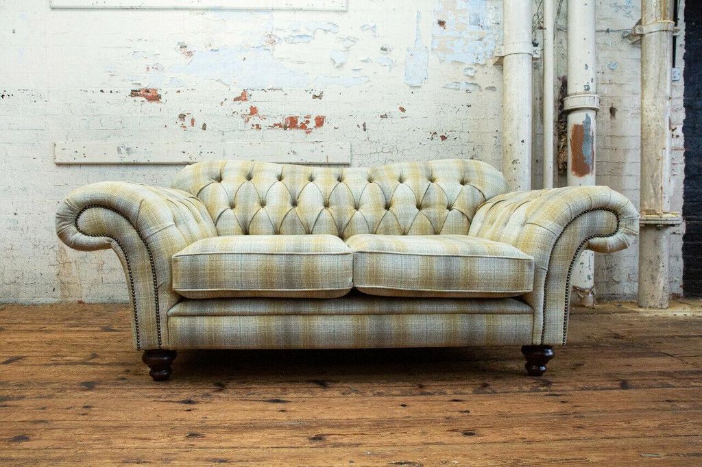 Chesterfield Sofa 2 Sitzer Design Sofas Polster Couchen Leder Relax Zweisitzer