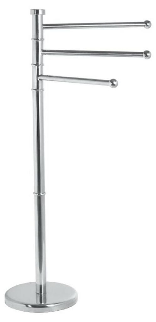 Aqualine Samba - Portasciugamani con base, acciaio inox Immagine del prodotto 