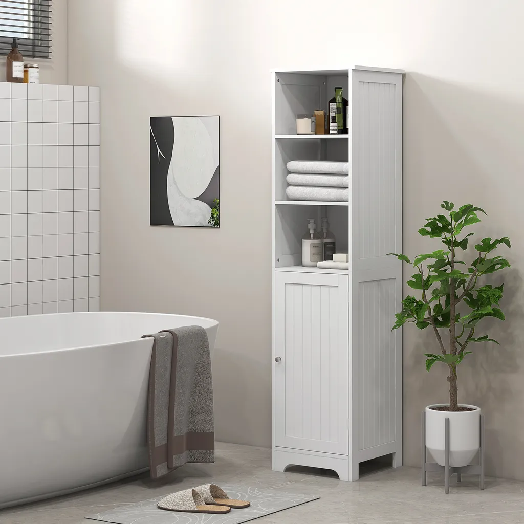 Armoire de rangement compacte avec 3 compartiments ouverts - 11
