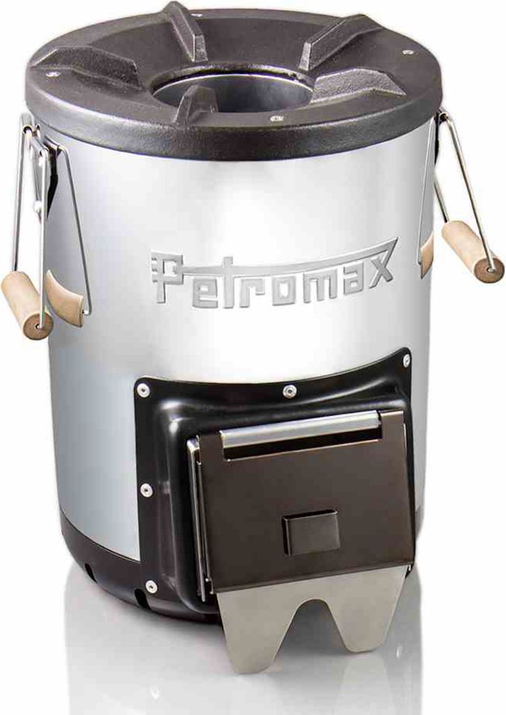 Poêle à Fusée Petromax Pour Camping, Survie, Bushcraft - Acier Inox/fonte, Portable, 7.5kg, Neuf