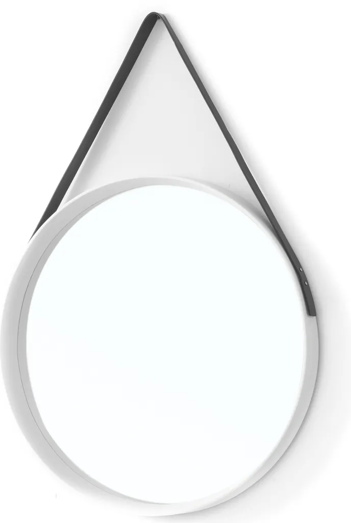 Specchio decorativo da appendere, Ø 53 cm, nero