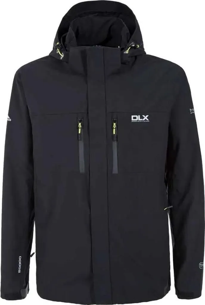 Veste DLX Oswalt Noir 2XL Homme - Blouson Technique Haute Performance