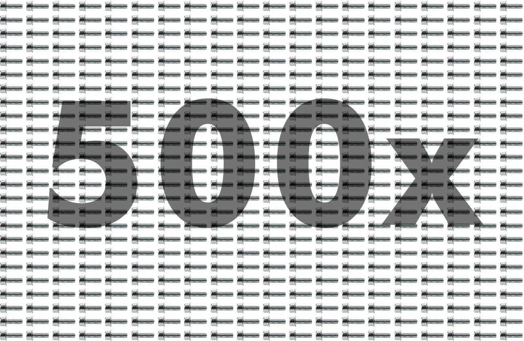 500 Stück WÜRTH Schraube M5x16 mm mit Schabenut Combi Bolt Produktbild 