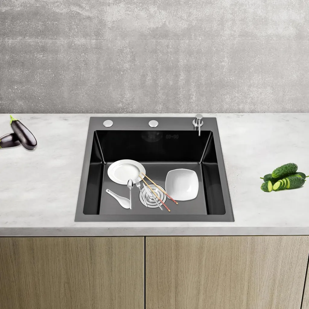 Évier de cuisine pour studio et petit espace en inox durable à encastrer - 5