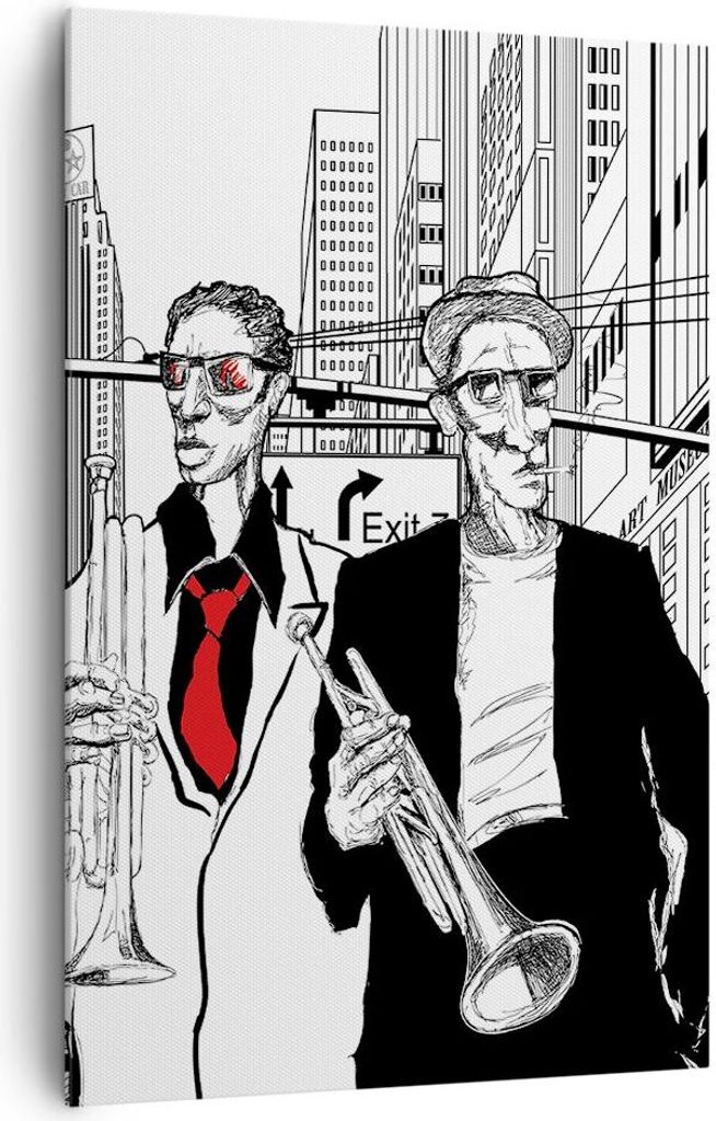 Bild auf Leinwand - Leinwandbild - Einteilig - Jazz Musik Produktbild 