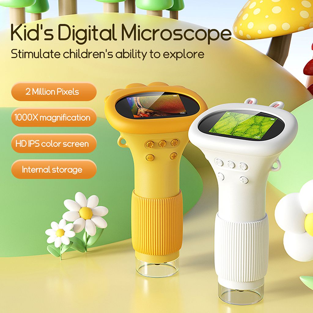 1080P mini mikroskop pro děti, 1000x přenosný digitální Obrázek produktu 12
