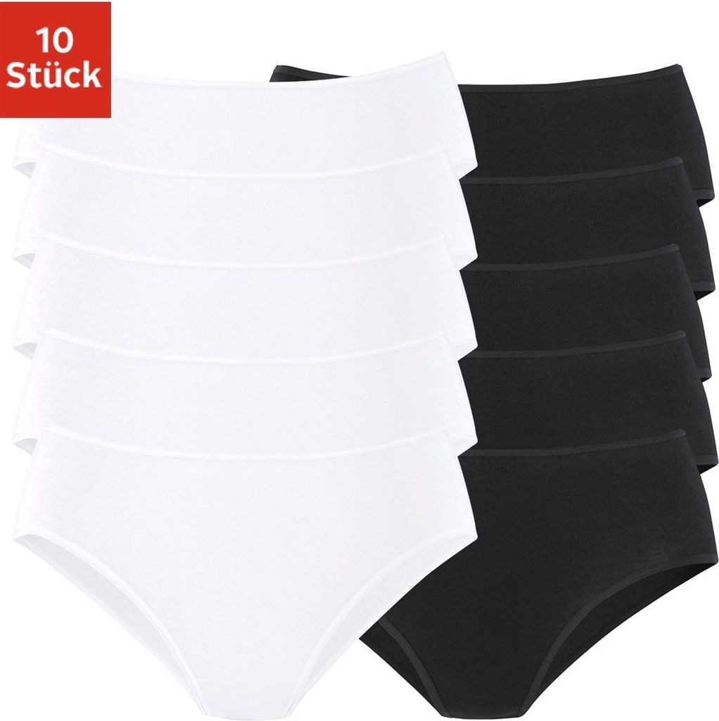 PETITE FLEUR Jazz-Pants Slips 10 -teilig weiß, schwarz Größe 48/50