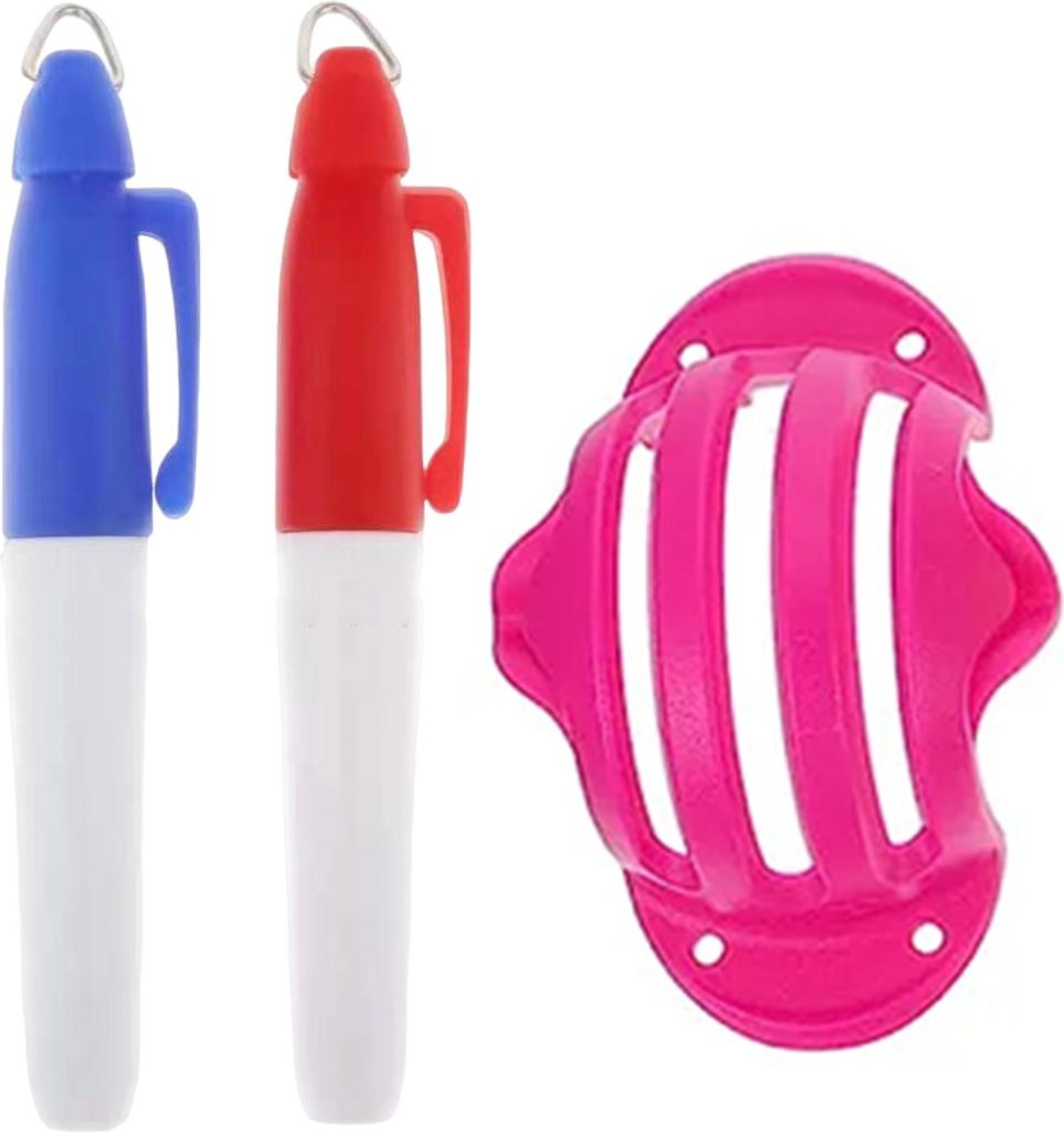 Golfball-Linienmarker, Golflinien-Schubladenwerkzeug, Markierungsschablone und Stifte-Set, Golfball-Ausrichtungsmarkierungswerkzeug, Golfzubehör