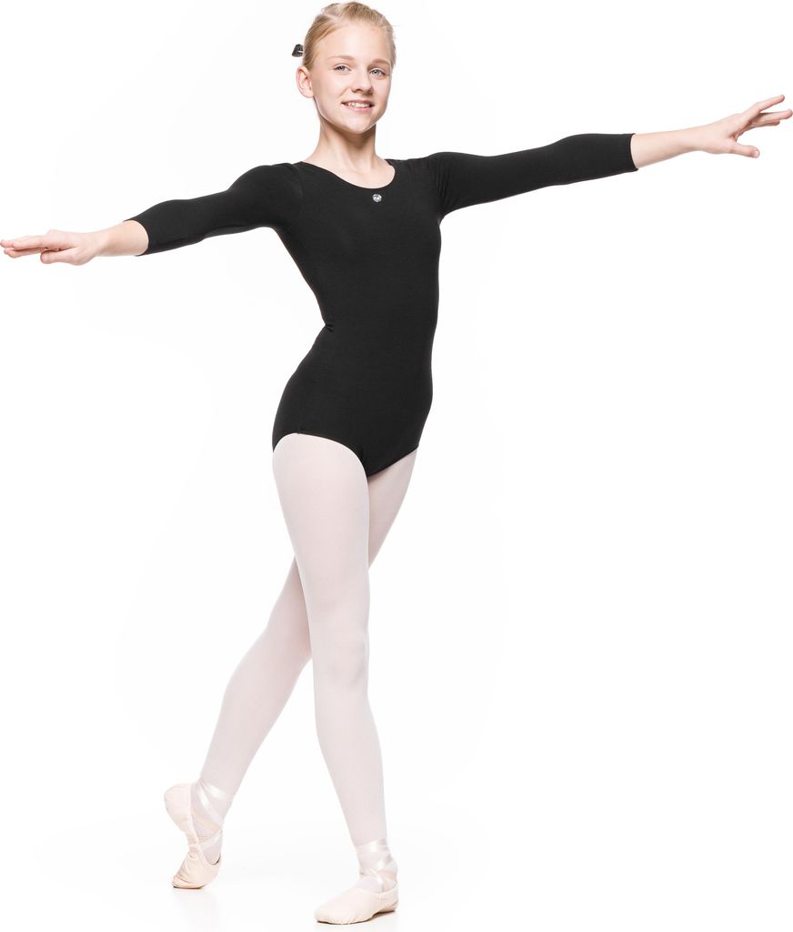 KLARA - Ballettbody für Tanz, Jugend, schwarz Klara Ballettbody für Tanz, Gymnastik, schwarz 146/152
