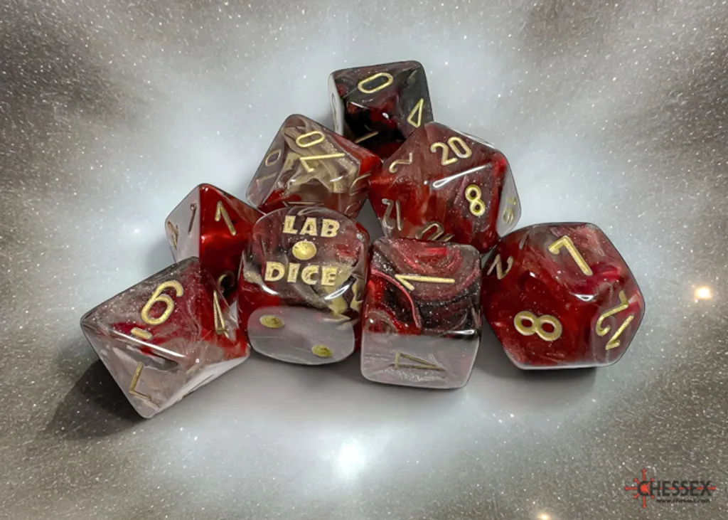 Set de Dés RPG Chessex Cosmos Or : Améliorez vos Sessions de Jeu de Rôle