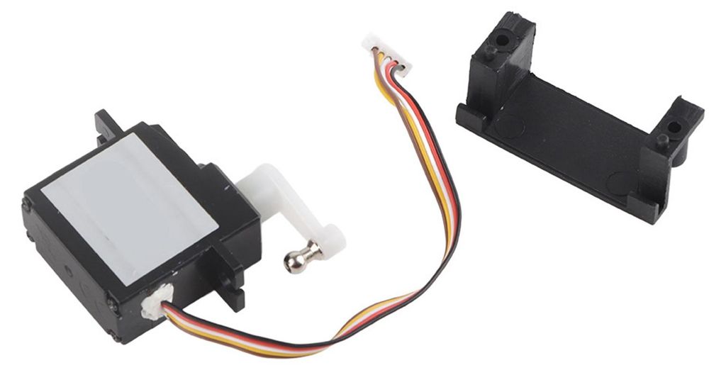 Metall-Lenkmotor-Servozubehör, passend für WLtoys 144001 1/14 Allradantrieb-Legierungs-RC-Auto