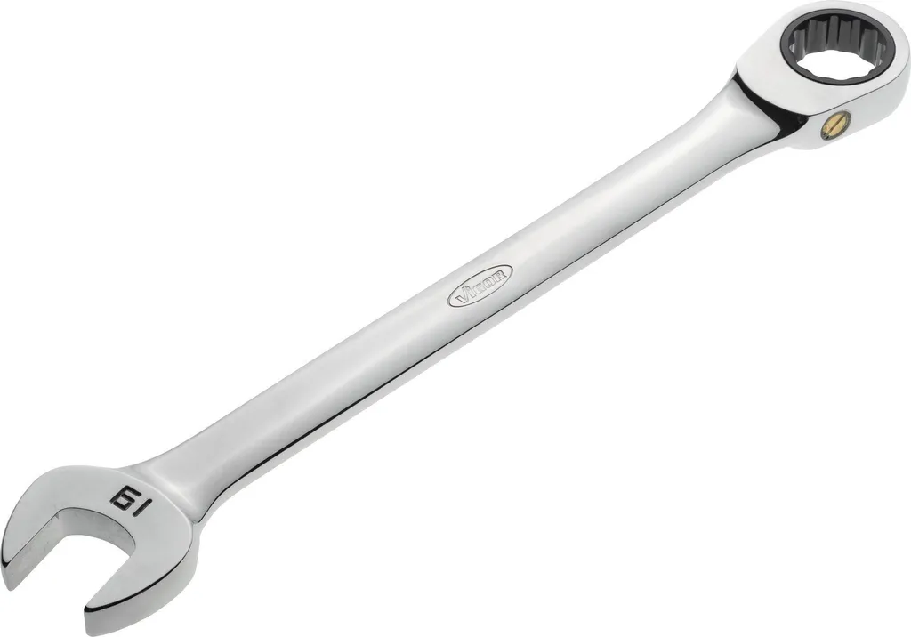 Chiave ad anello a cricchetto ∙ lunga ∙ V1030 ∙ profilo doppio esagonale esterno, profilo esagonale esterno ∙ SW 19 mm