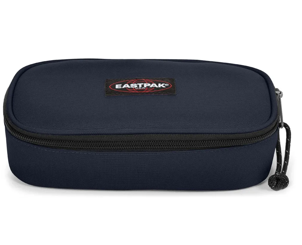Fournitures scolaires : trousse à crayons Eastpak Oval Single bleue marine