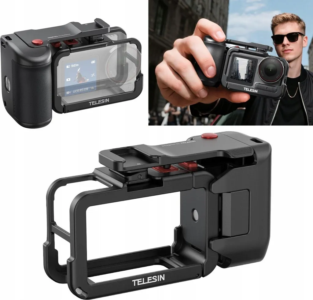 Poignée Anti-Vibration avec Support ISO pour DJI Action 5 Pro 4 3 Fixe