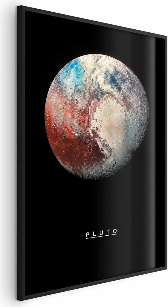Poster Pluto 60x90 cm con cornice nera senza margini