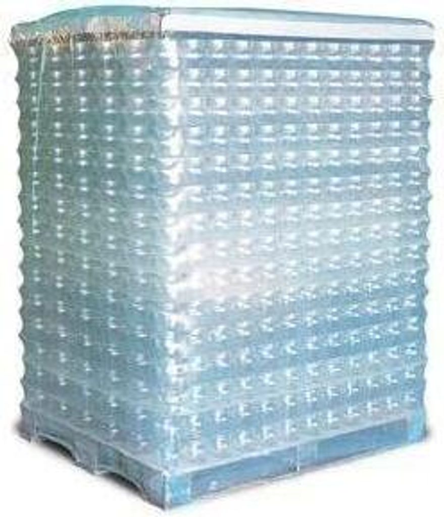 Schrumpfhaube Maße 1250+850x2475mm S.125μ LDPE transparent Seitenfalte TRANSPAK