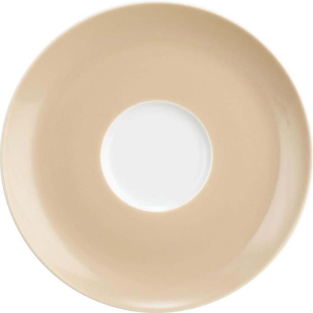 Seltmann Weiden Liberty Pure Colors dusty beige Kombi-Untertasse groß 16,5 cm
