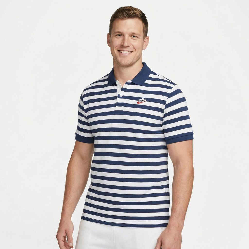 Poloshirt NIKE PQ Script Midnight Navy Blau XL