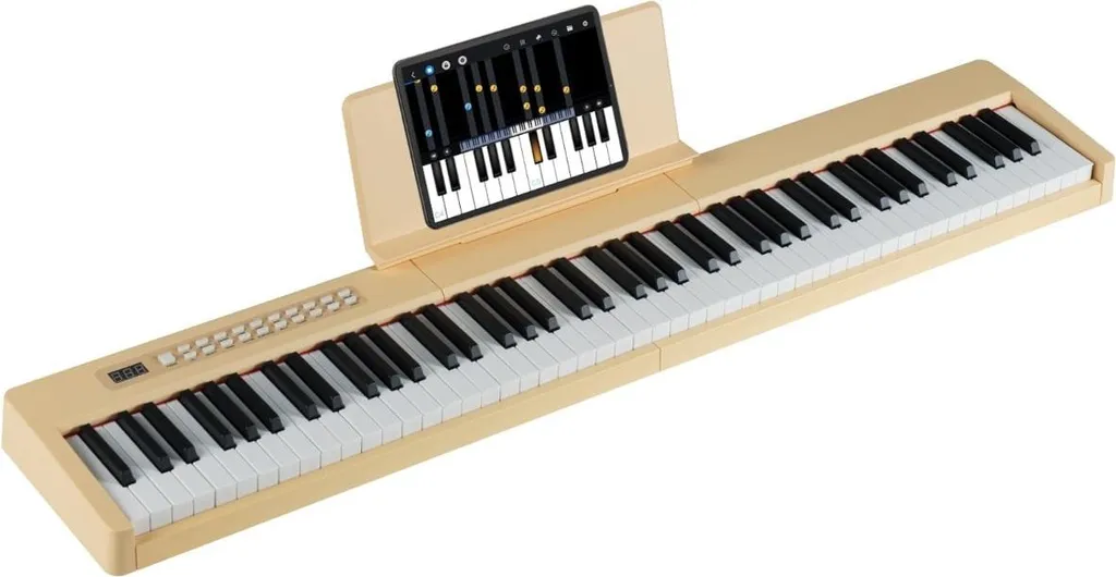 Piano numérique 88 touches compact clavier électrique gain de place