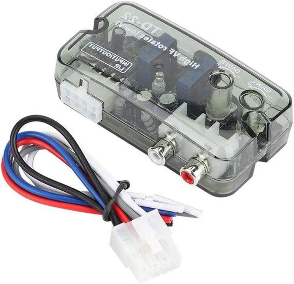 Adaptateur Autoradio pour Sortie Subwoofer avec Conversion Niveau Hi-Lo
