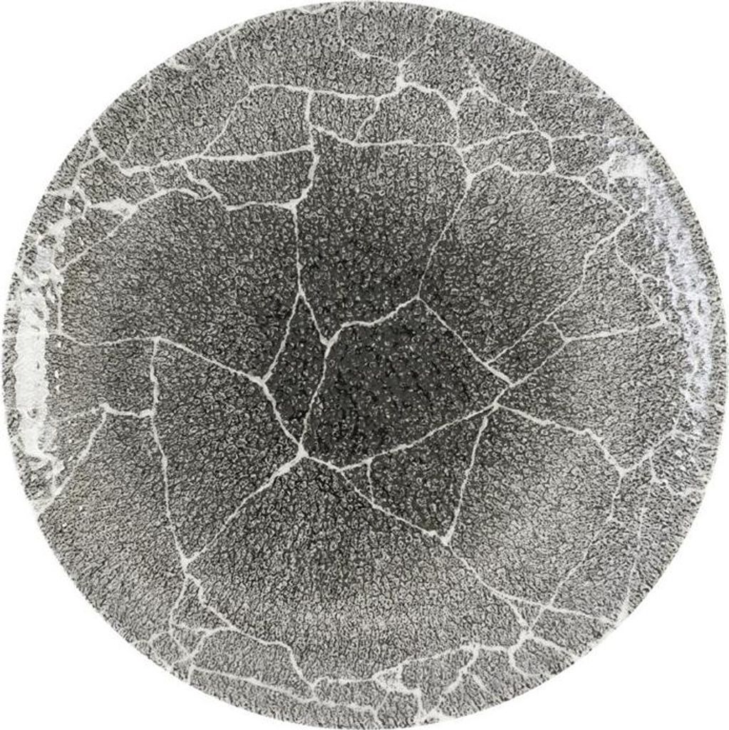 Churchill Studio Prints Kintsugi Quartz Black Coupé-Teller, 260 mm, (12 Stück)