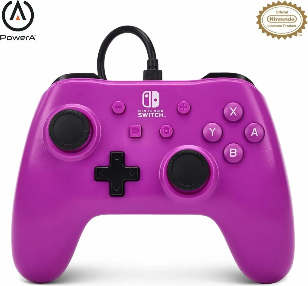 Manette Gamepad Analogique Violette USB pour Console Nintendo Switch - 12