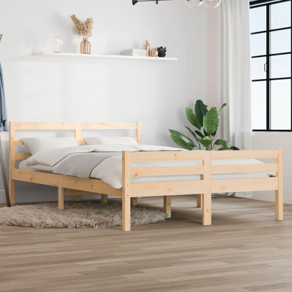 Maison Exclusive - Massivholzbett ohne Matratze 140x200 cm