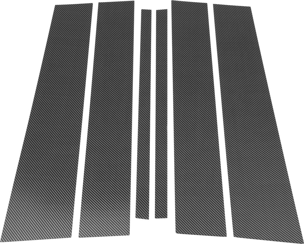 6 Stk. Türpfostenfensterleiste für Nissan Armada 2004-2015 Vorne Hinten Links Rechts Anti-Kratz-Aufkleber Pfostenabdeckung Carbonfaser-Muster Sch...