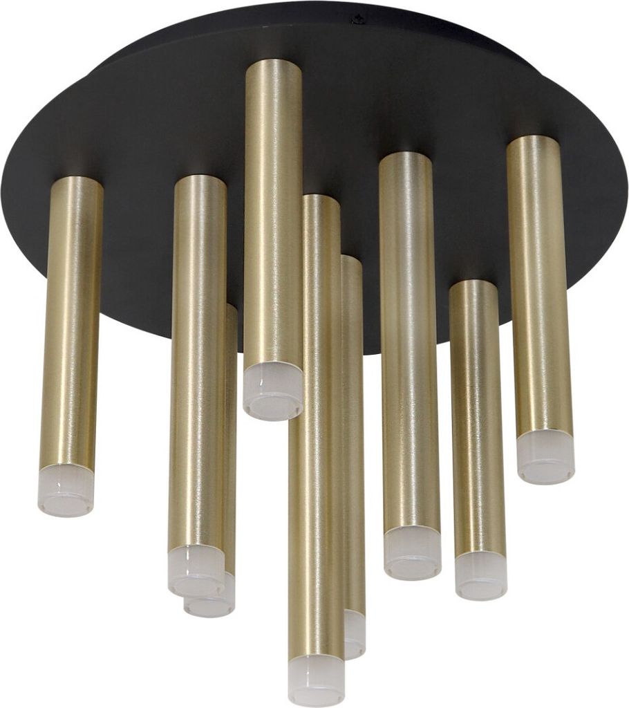 Plafon sufitowy spoty złoty / czarny 9xG9 8W GLAM 326645 Zdjęcie produktu 