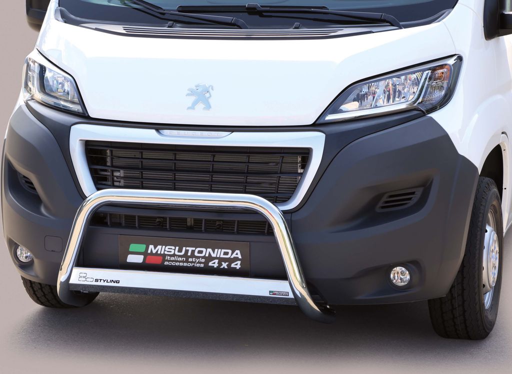 J&J AUTOMOTIVE | Ladekantenschutz Stoßstange Schweller Für Peugeot Boxer ab 2014, Edelstahl Chrom, Auf Stoßfänger, Hinten, Stoßstangen, Ladeka...