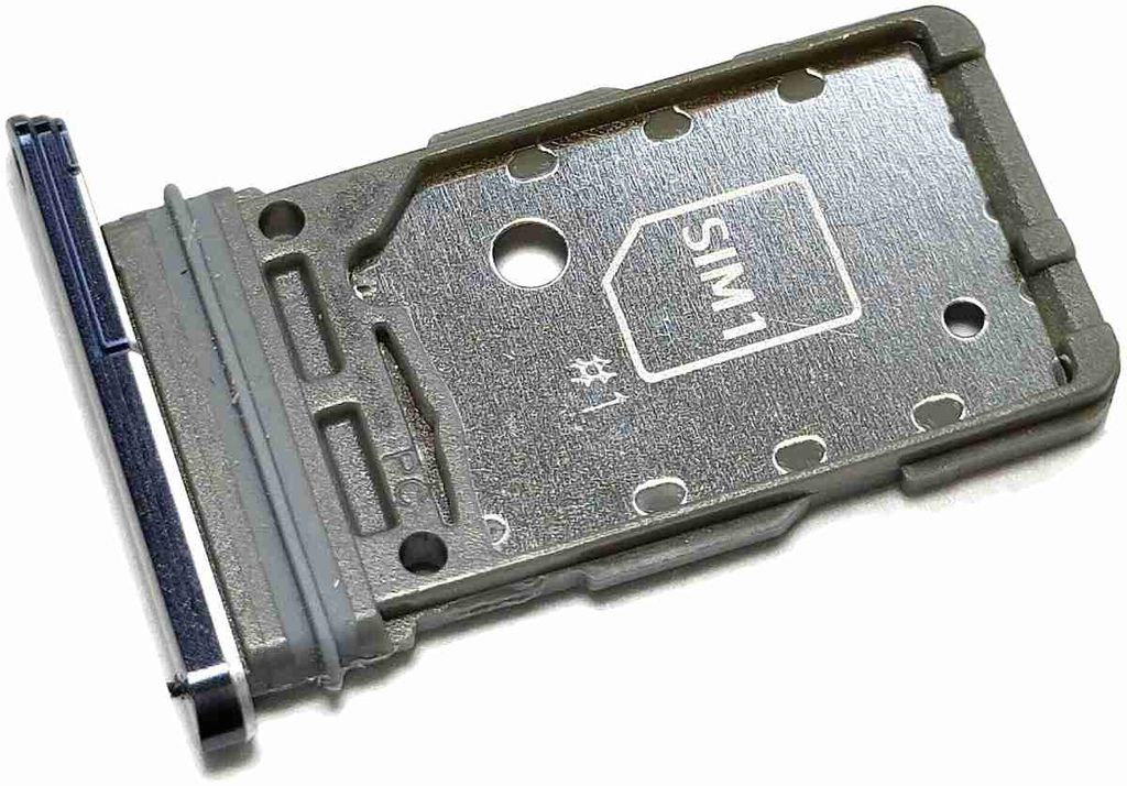 Dual Simkartenhalter passend für Samsung Galaxy S21 Ultra 5G (SM-G998B/DS), Originalersatz, Phantom Titanium