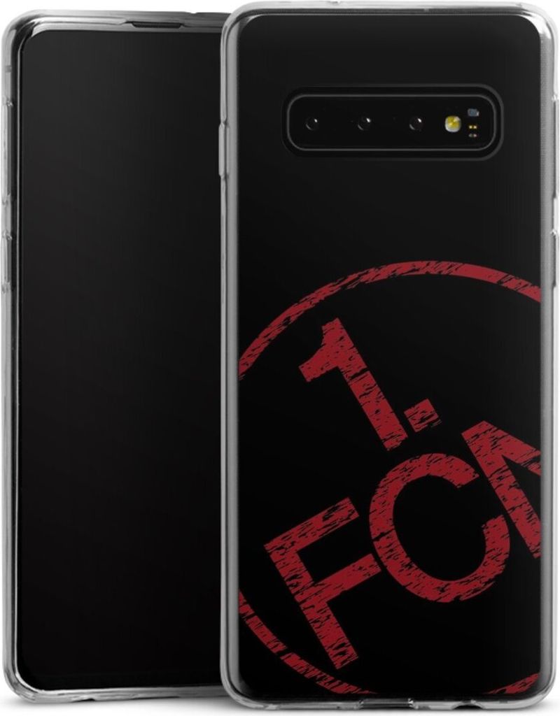 DeinDesign Slim Hülle für Samsung Galaxy S10 Silikon Case Ultra Dünn Handyhülle 1. FCN Fanartikel Textur