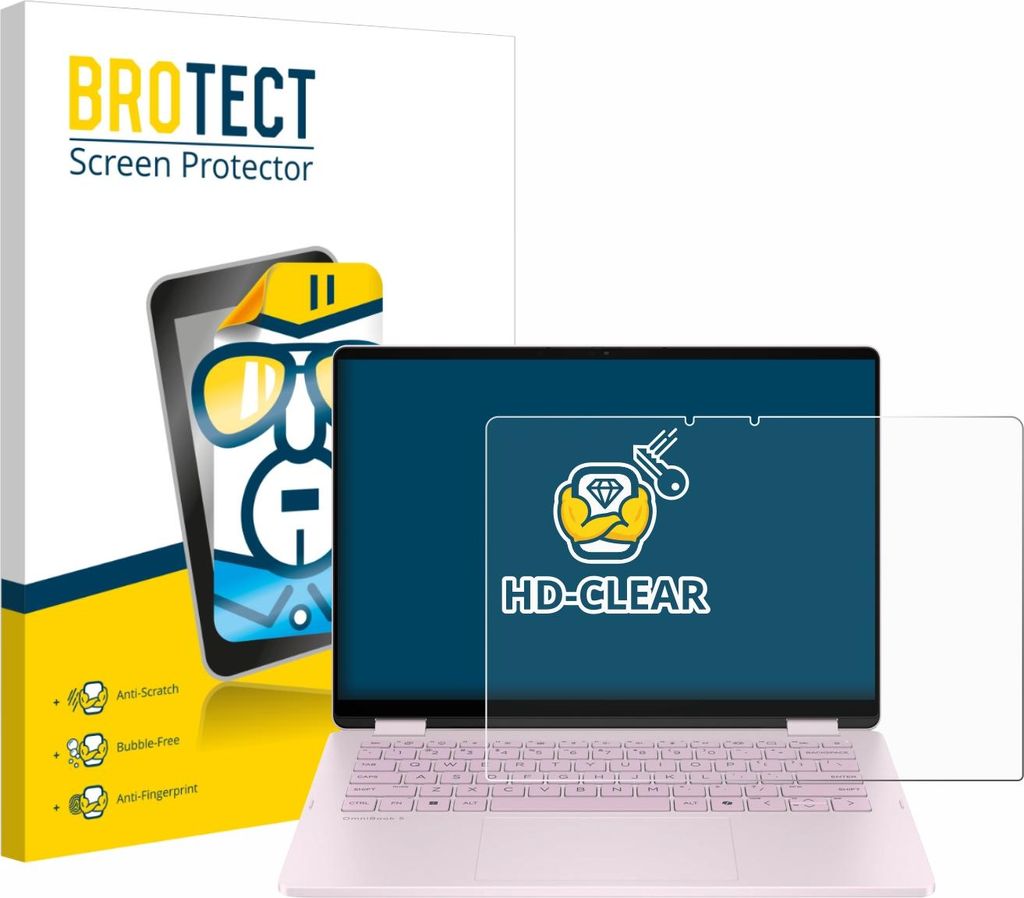 Für HP OmniBook 5 Flip 14 14-fp0153ng Schutzfolie BROTECT Displayschutz Display Schutz Folie Klar Transparent