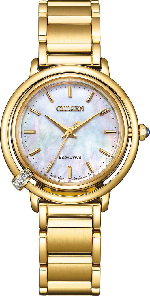 Citizen Damenuhr EcoDrive vergoldet EM1092-64D Produktbild 