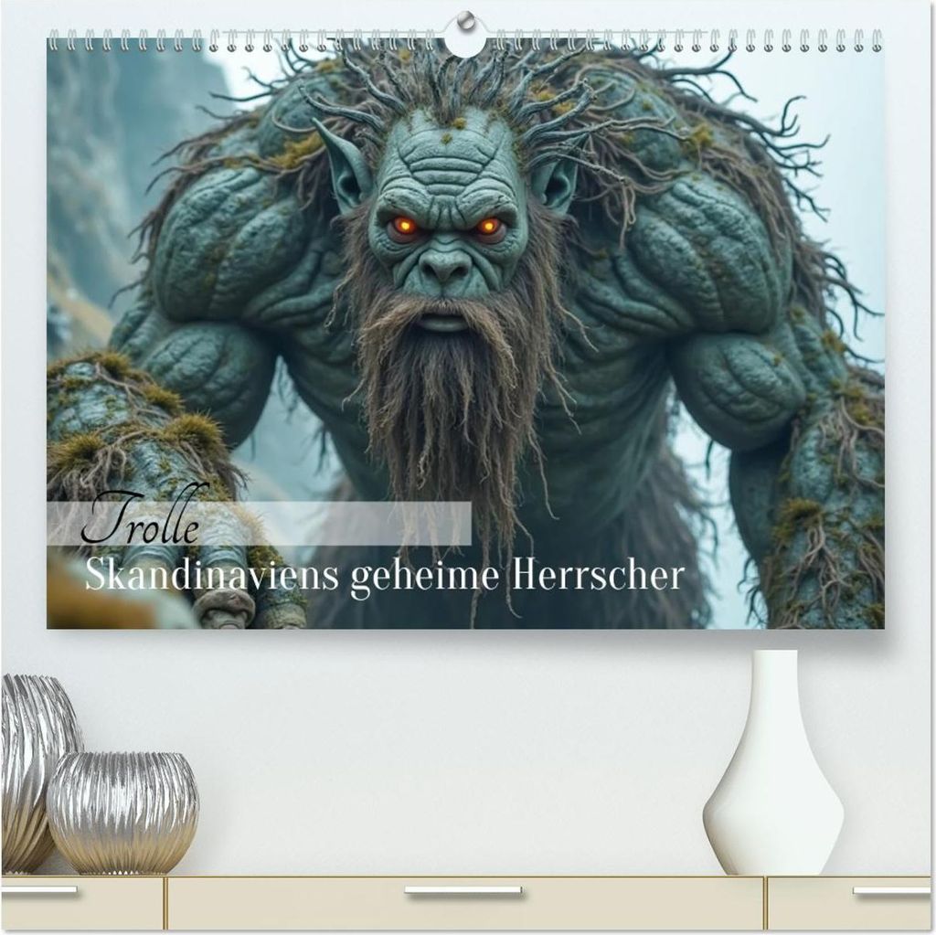 Trolle - Skandinaviens geheime Herrscher (hochwertiger Premium Wandkalender 2026 DIN A2 quer), Kunstdruck in Hochglanz