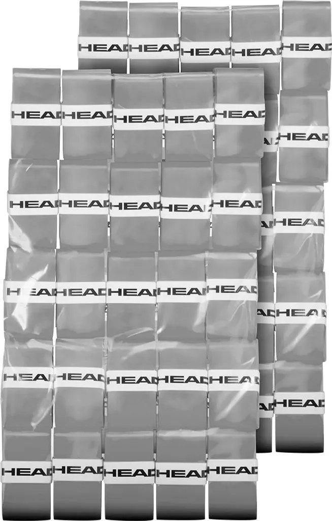 Lot de 50 Surgrips de Tennis Head Prime Tour Gris pour Manche Raquette