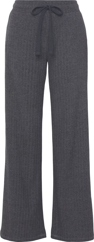 LASCANA Homewearhose anthrazit-meliert Größe 48/50