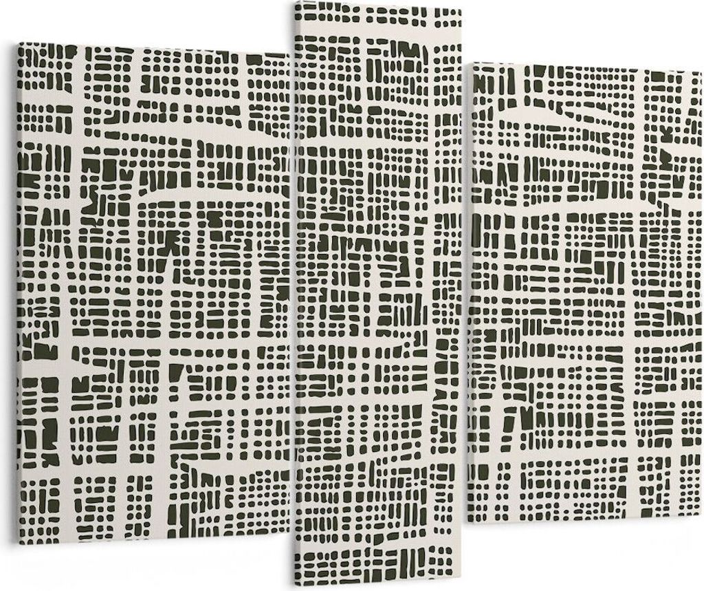 Bild auf Leinwand - Leinwandbild - 3 Teile - Textur Muster Stück - 95x80cm - Wand Bild - Wanddeko - Wandbilder - Leinwanddruck - Bilder - Wanddeko...