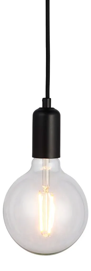 Lustre Suspension Pendante Noire en Métal STUDIO Endon pour Salon Chic