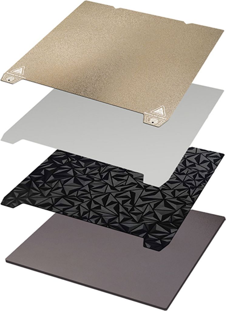 PEI Bauplatte fuer 3D-Drucker, 235 x 235 mm 3D-Druckerplattform, strukturierte PEI-Oberflaeche + glatte PEO-Oberflaeche, kompatibel mit Ender-3 S1/...