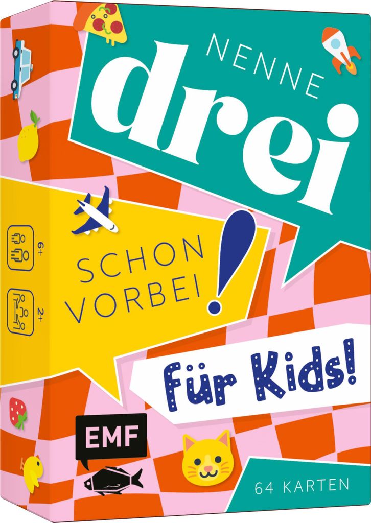 Kartenspiel: Nenne drei - schon vorbei! ... für Kids! Produktbild 